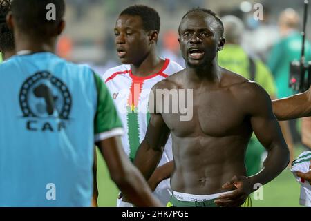 CAMEROON, Yaounde, 02 February 2022 - Sadio Mane of Senegal during the Africa Cup of Nations play offs semi final match between Burkina Faso and Senegal at Stade Ahmadou Ahidjo,Yaounde, Cameroon, 02/02/2022/ Photo by SF Stock Photo