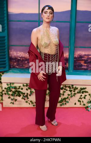 February 2, 2022, Madrid, Madrid, Spain: Emilia Lazo attends â€˜A traves de mi ventana (Through My Window)â€™ Premiere at Callao Cinema on February 2, 2022 in Madrid, Spain (Credit Image: © Jack Abuin/ZUMA Press Wire) Stock Photo