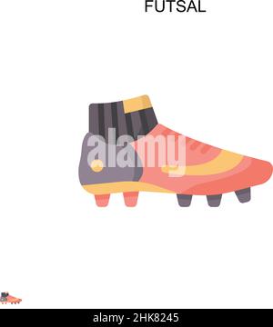 Futsal Simple vector icon. Illustration symbol design template for web mobile UI element. Stock Vector