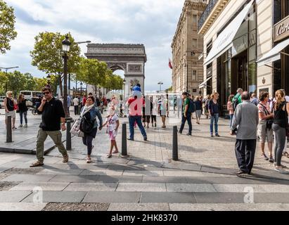 Street life Paris France Stock Photo