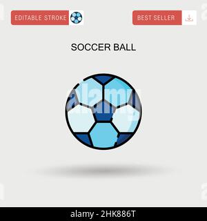 Soccer ball Simple vector icon. Stock Vector