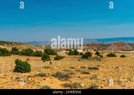 Tipi ring can be seen in Bighorn National Recreation Area, Wyoming ...