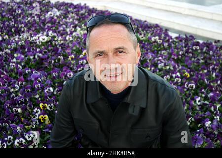 ISTANBUL, TURKEY - APRIL 25: Famous Serbian former football player and manager Cevad Prekazi portrait on April 25, 2006 in Istanbul, Turkey. He spent the majority of his professional career with Galatasaray. Stock Photo