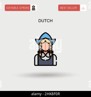 Dutch Simple vector icon Stock Vector Image & Art - Alamy