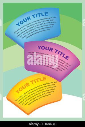 Abstract infographics options template. Workflow layout. Vector illustration with area for text. Stock Vector