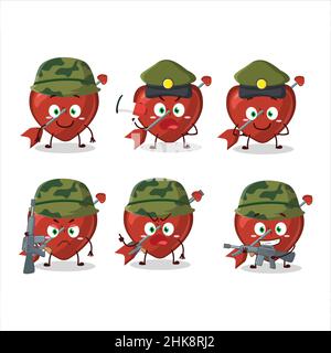 A charming soldier cupid love arrow cartoon picture bring a gun machine. Vector illustration Stock Vector