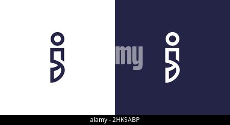 Cool and modern i logo design Stock Vector