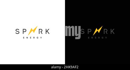 Modern and elegant spark logo design Stock Vector