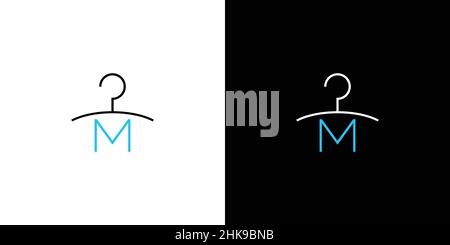 simple and modern laundry logo design Stock Vector