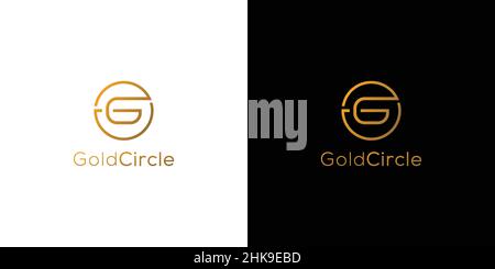 Modern and unique letter G initials logo design Stock Vector