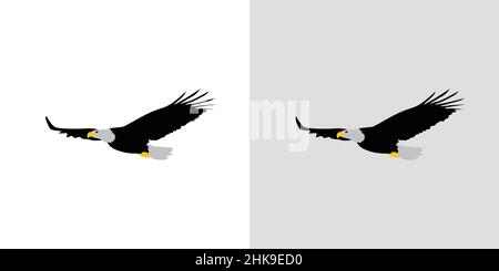 Elegant and beautiful eagle illustration vector Stock Vector