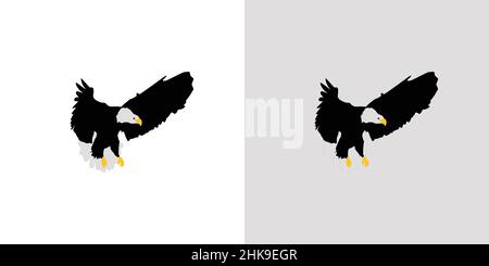 Elegant and fantasticl eagle illustration vector Stock Vector