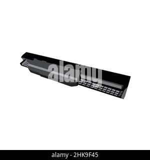 Modern and sophisticated laptop battery illustration Stock Vector