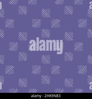 Soundwave seamless pattern. Curve waves background. Repeated texture in doodle style for fabric, wrapping paper, wallpaper, tissue. Vector illustratio Stock Vector