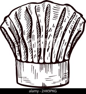 toque icon Black line art vector in black and white outline set ...