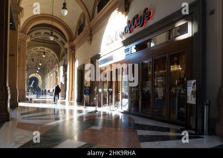 Florence, Italy. January 2022. External view of Hard Rock Cafè in the city center Stock Photo