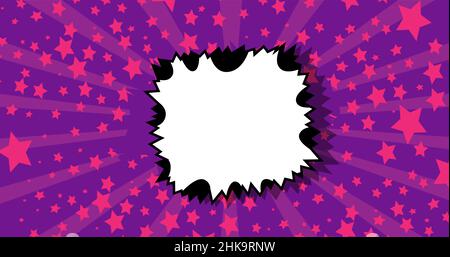 Retro comic book style Speech Bubble background. Manga cartoon backdrop. Pop art comics poster, wallpaper. Stock Vector