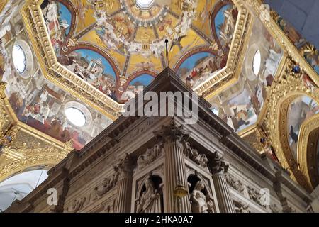 Basilica della Santa Casa, interior, Loreto, Marche, Italy, Europe Stock Photo