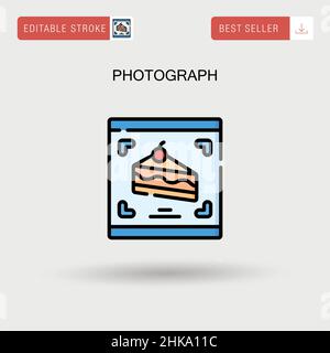 Photograph Simple vector icon. Stock Vector