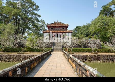 Minh Mang Imperial Tomb Complex on the Perfume River, Hue, Thua Thien Hue province, central Vietnam, Southeast Asia Stock Photo