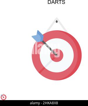 simple dart board - vector illustration Stock Vector Image & Art - Alamy