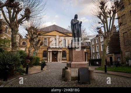 Wesley's Chapel, a Methodist church opened in 1778. The site now  incorporating the Museum of Methodism and John Wesley's House, London, England, UK Stock Photo