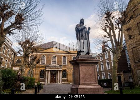 Wesley's Chapel, a Methodist church opened in 1778. The site now  incorporating the Museum of Methodism and John Wesley's House, London, England, UK Stock Photo