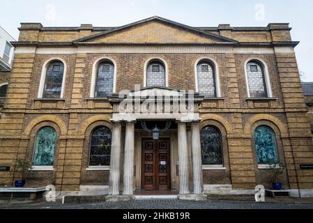 Wesley's Chapel, a Methodist church opened in 1778. The site now  incorporating the Museum of Methodism and John Wesley's House, London, England, UK Stock Photo