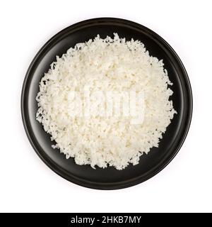 https://l450v.alamy.com/450v/2hkb7my/plate-of-cooked-white-rice-isolated-on-white-background-closeup-view-taken-from-above-mockup-template-for-graphic-designing-2hkb7my.jpg