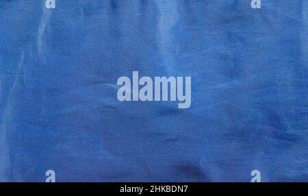 abstract background from blue fabric texture close up Stock Photo