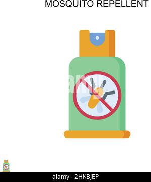 Mosquito repellent Simple vector icon. Illustration symbol design template for web mobile UI element. Stock Vector