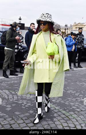 At DIOR - Menswear 2022/2023 - Paris Fashion Week - Place de la Concorde - Paris - France Stock Photo