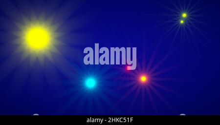 3d Festive shining stars background Stock Photo - Alamy