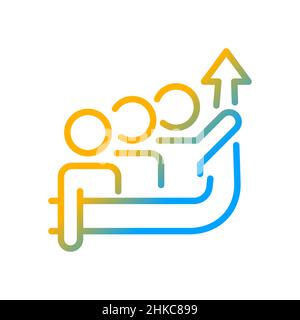 Common goal gradient linear vector icon Stock Vector