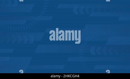 Dark Blue Webpage or Presentation Background with Copyspace. HD 16x9 Wide Screen Vector Intro.  Stock Vector