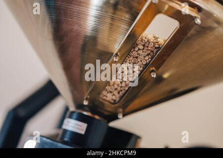 Raw coffee beans ready to be roast Stock Photo