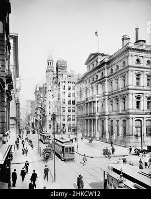 Chestnut Street, Philadelphia, Pennsylvania, USA, Detroit Publishing Company, 1906 Stock Photo