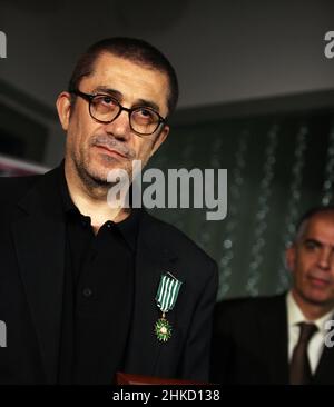 ISTANBUL, TURKEY - APRIL 12: Turkish film director and producer Nuri Bilge Ceylan portrait on April 12, 2011 in Istanbul, Turkey. He was the winner of the Palme d'Or at the Cannes Film Festival in 2014. Stock Photo