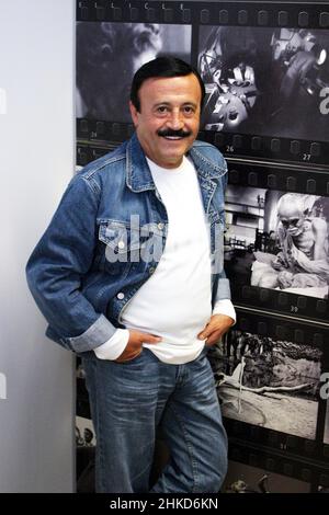 ISTANBUL, TURKEY - SEPTEMBER 10: Famous Turkish musician, singer and songwriter Selami Sahin portrait on September 10, 2005 in Istanbul, Turkey. Stock Photo