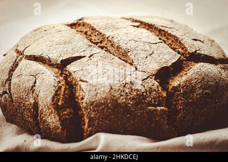 Rye bread loaf Stock Photo