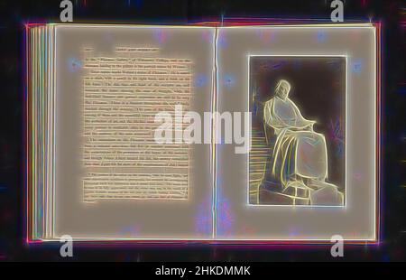 Inspired by Sculpture, representing John Flaxman, c. 1861 - in or before 1866, albumen print, height 152 mm × width 98 mm, Reimagined by Artotop. Classic art reinvented with a modern twist. Design of warm cheerful glowing of brightness and light ray radiance. Photography inspired by surrealism and futurism, embracing dynamic energy of modern technology, movement, speed and revolutionize culture Stock Photo