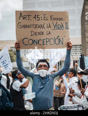 Pro Life protest, Ecuador