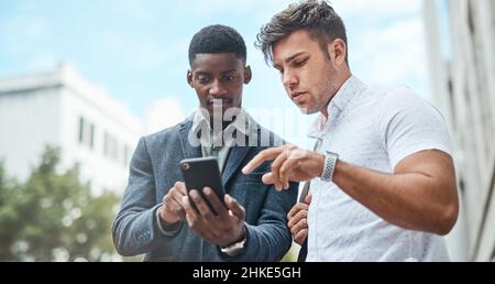 Managing meetings on the move with smart apps Stock Photo