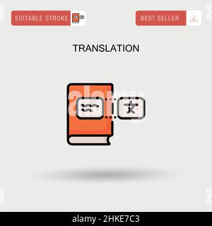 Translation Simple vector icon. Stock Vector