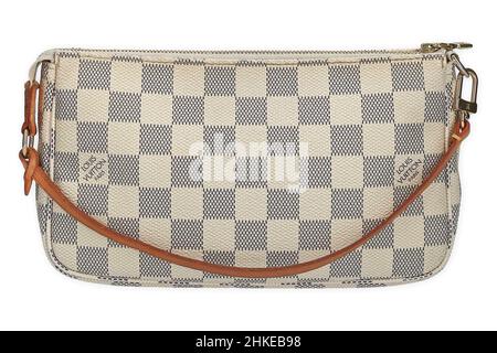 Closeup shot of a Louis Vuitton Tasche Luxus bag isolated on a white  background Stock Photo - Alamy