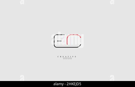 EC CE E C Alphabet letters Initials Monogram logo Stock Vector