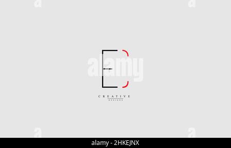 EC CE E C Alphabet letters Initials Monogram logo Stock Vector