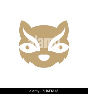 head animal flying squirrel logo design, vector graphic symbol icon illustration creative idea Stock Vector