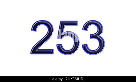 確認用 画像３枚あり blue-253-number-3d-effect-