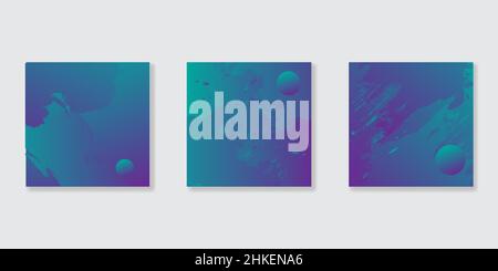 abstract brush background design for social media story feed post Stock Vector